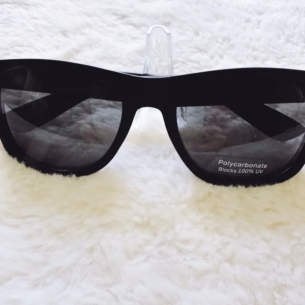 Luke Matte Black Polycarbonate Sunglasses